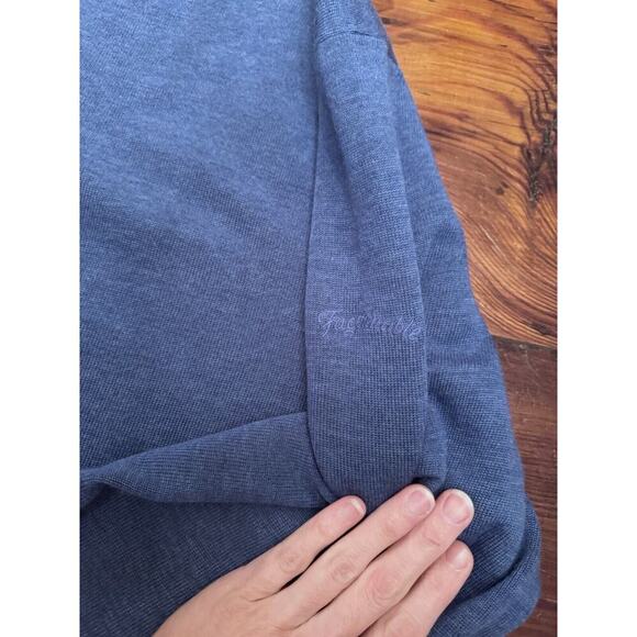 Façonnable Men's Crewneck Sweater Size XXL Knitwear 100% Merino Wool Blue - Picture 9 of 12